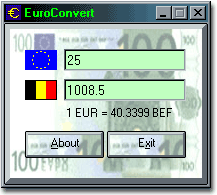 Click to view EuroConvert 2.0.3 screenshot
